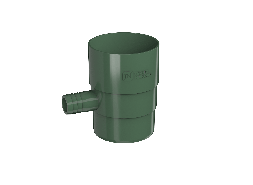 ТН ПВХ 125/82 мм, отвод для сбора воды, зеленый, шт.